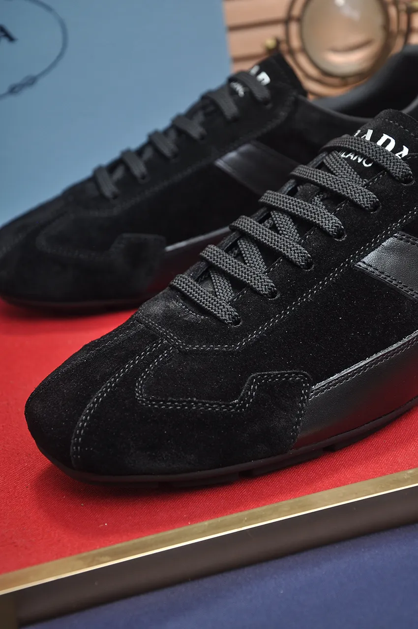 Men's shoes 💰560💶【PRADA】Couple's casual shoes, originally developed 1:1, made of high-mercerized cowhide with imported cowhide, silk sheepskin lining, rubber outsole, comfortable and soft on the feet, size for women: 35 to 41. Male 38 to 48💰🔥🔥🔥🔥🔥